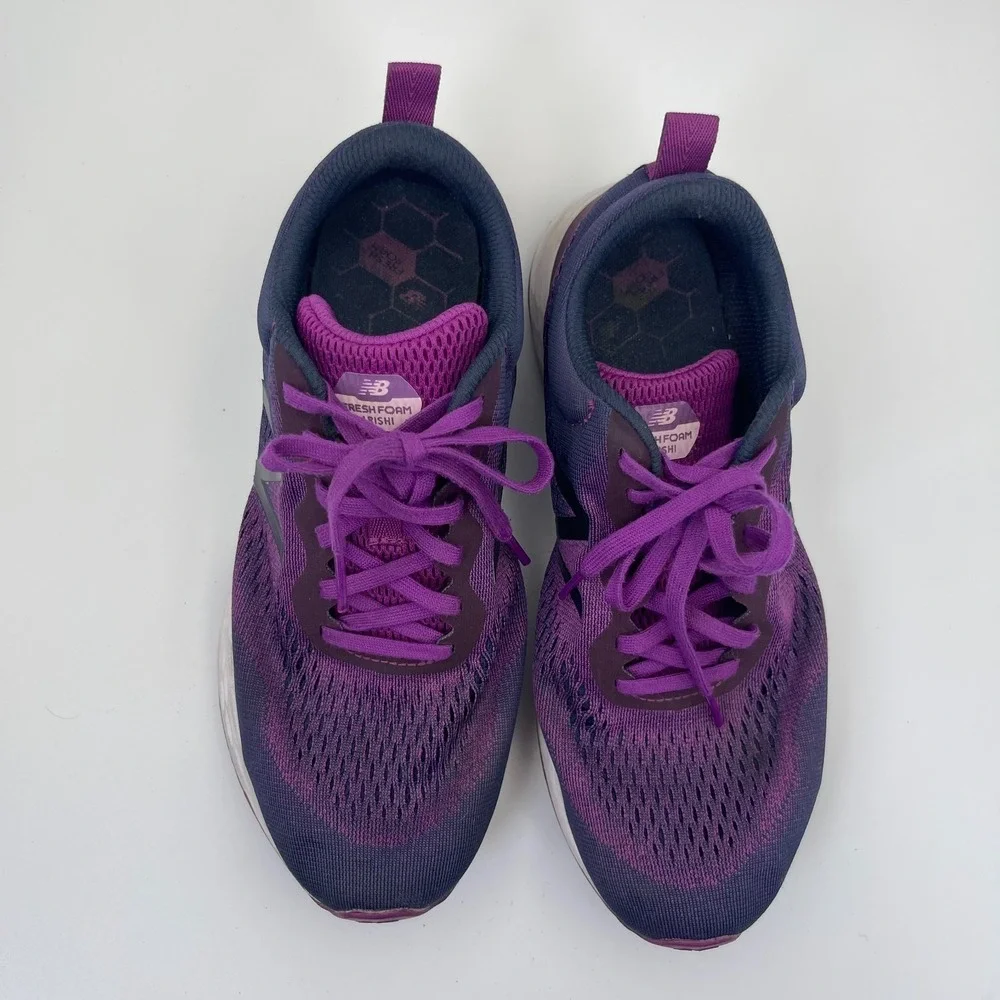 New Balance Fresh Foam Arishi Running Shoes Size 9.5 Women's Purple Mesh